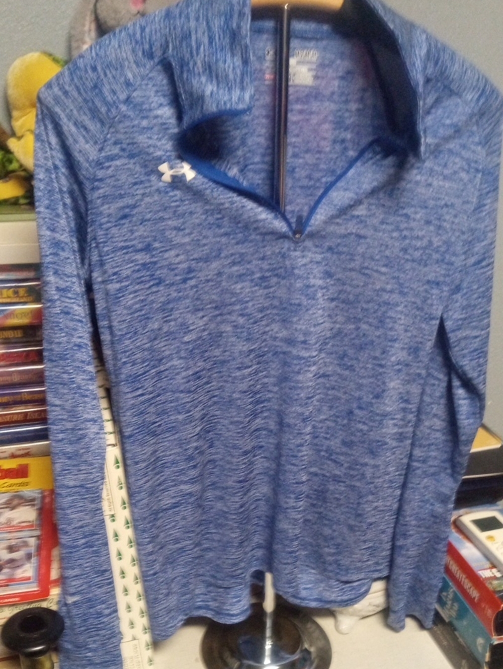Under Armour Women's Royal Heather Quarter-Zip Pullover